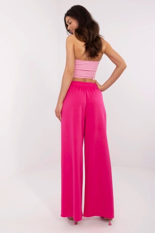 Love Lace Love Lace Women's Comfortable Wide Leg Sweatpants in Pink - 3