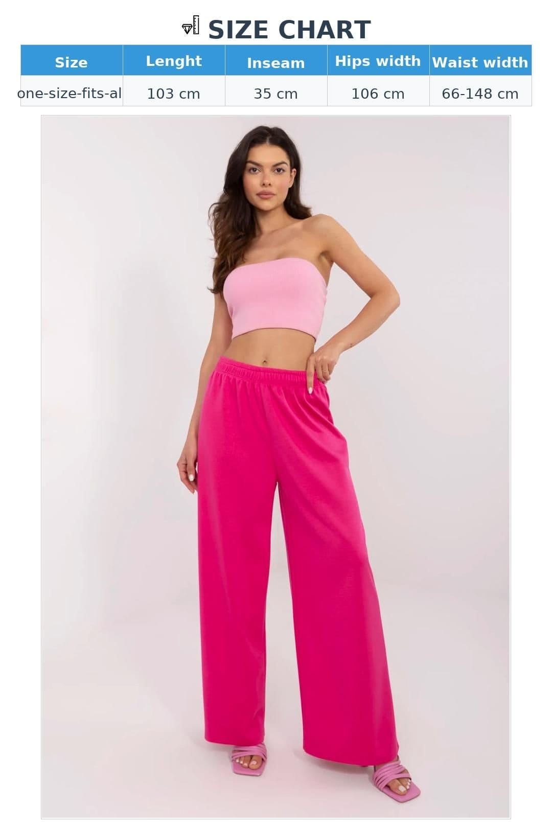 Love Lace Love Lace Women's Comfortable Wide Leg Sweatpants in Pink - 4