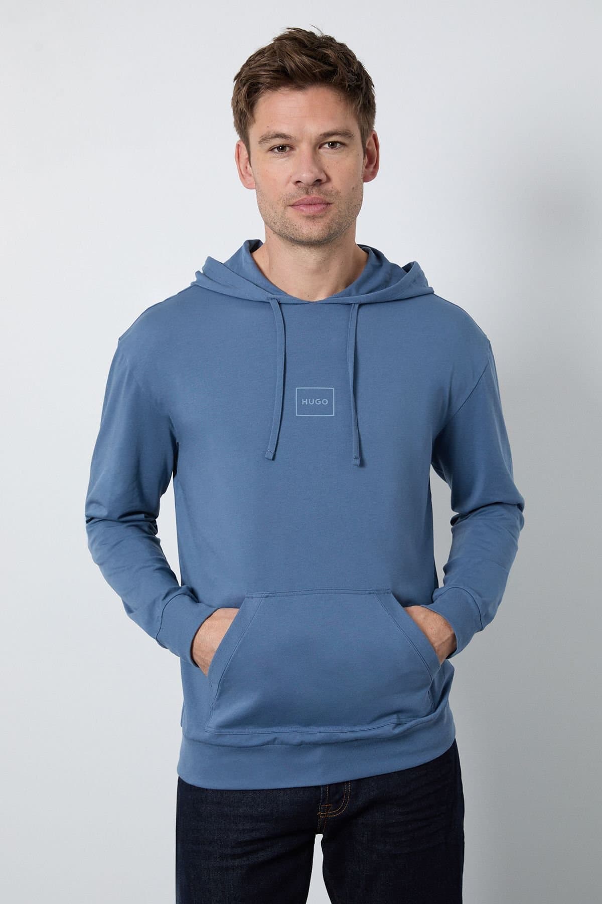 HUGO HUGO Men's Laze Hoodie in Blue