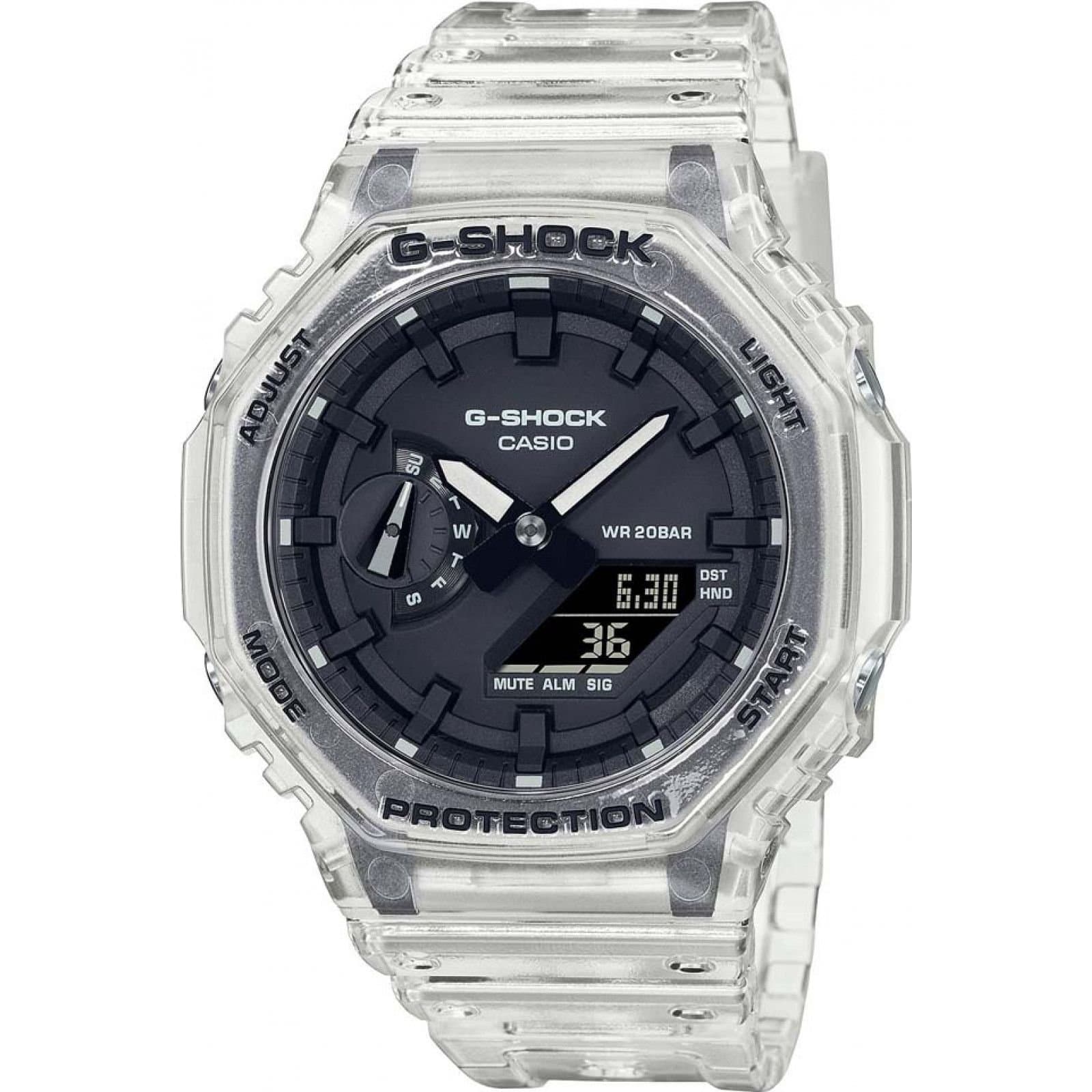 Casio Casio Men's GA-2100SKE-7AER G-Shock 45mm Quartz Watch in Clear
