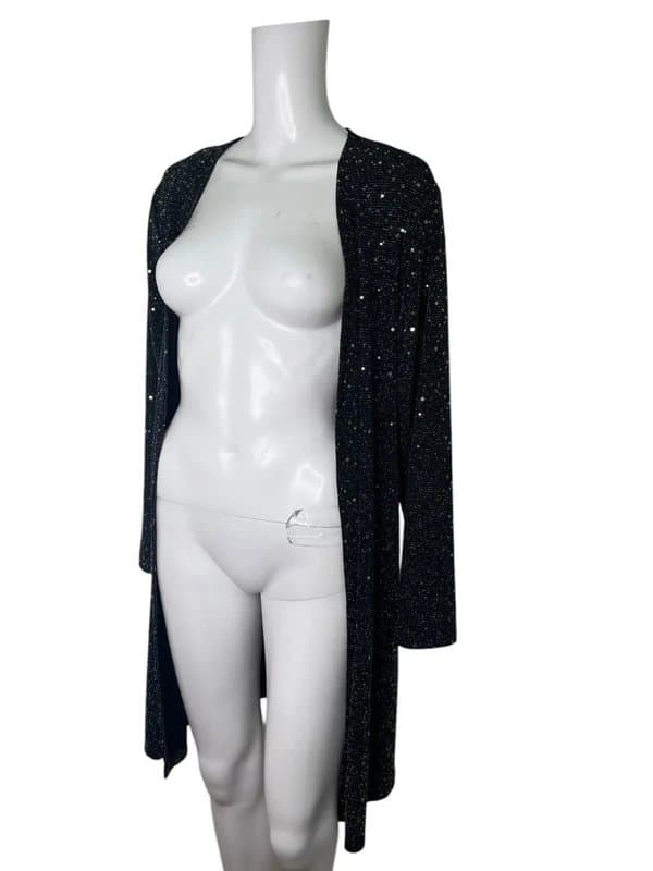 Wallis Wallis Cardigan Size Medium petite Black Sequinned Womens Top NEW EU42 RRP £35