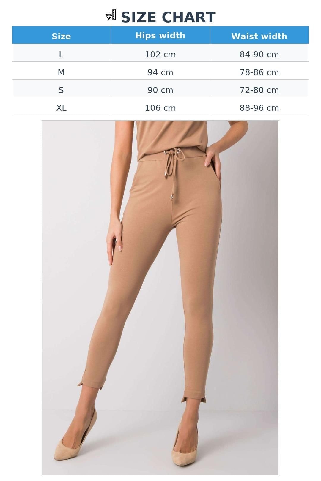 Love Lace Love Lace Women's Tie Waist Tapered Sweatpants with Side Pockets in Camel - 4