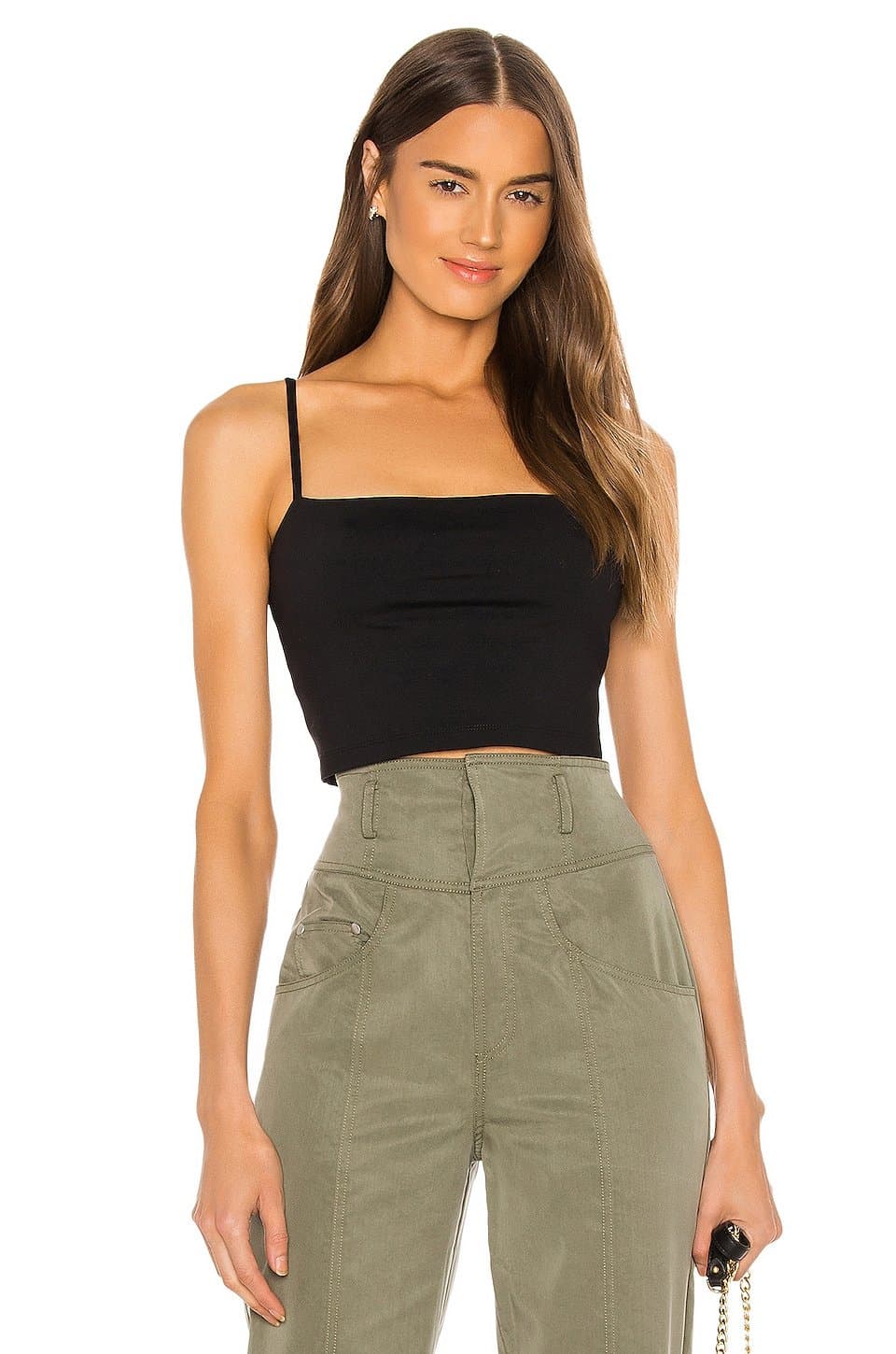 revolve Revolve Thin Strap Crop Tank in Black