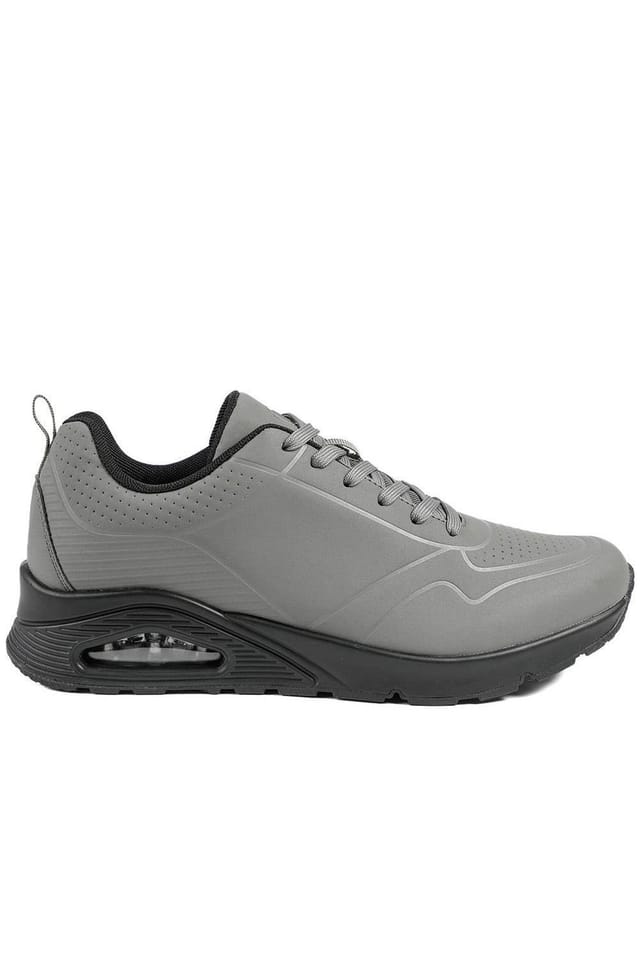 Pavers Pavers Men's Grippy Lace-Up Trainers in Grey - 2