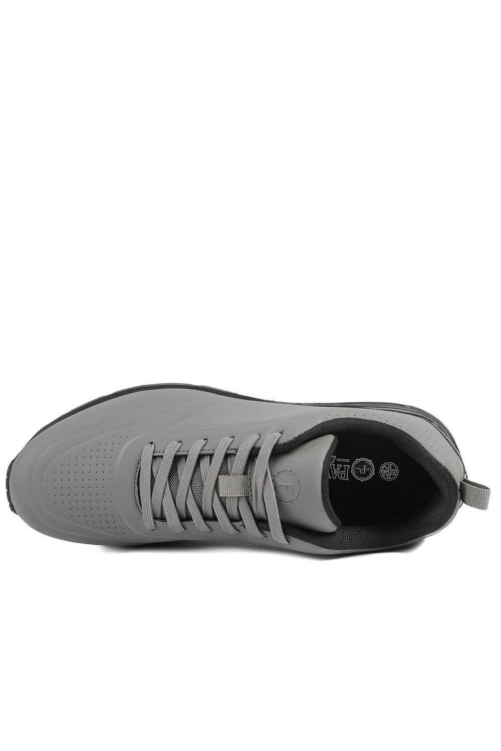 Pavers Pavers Men's Grippy Lace-Up Trainers in Grey - 4