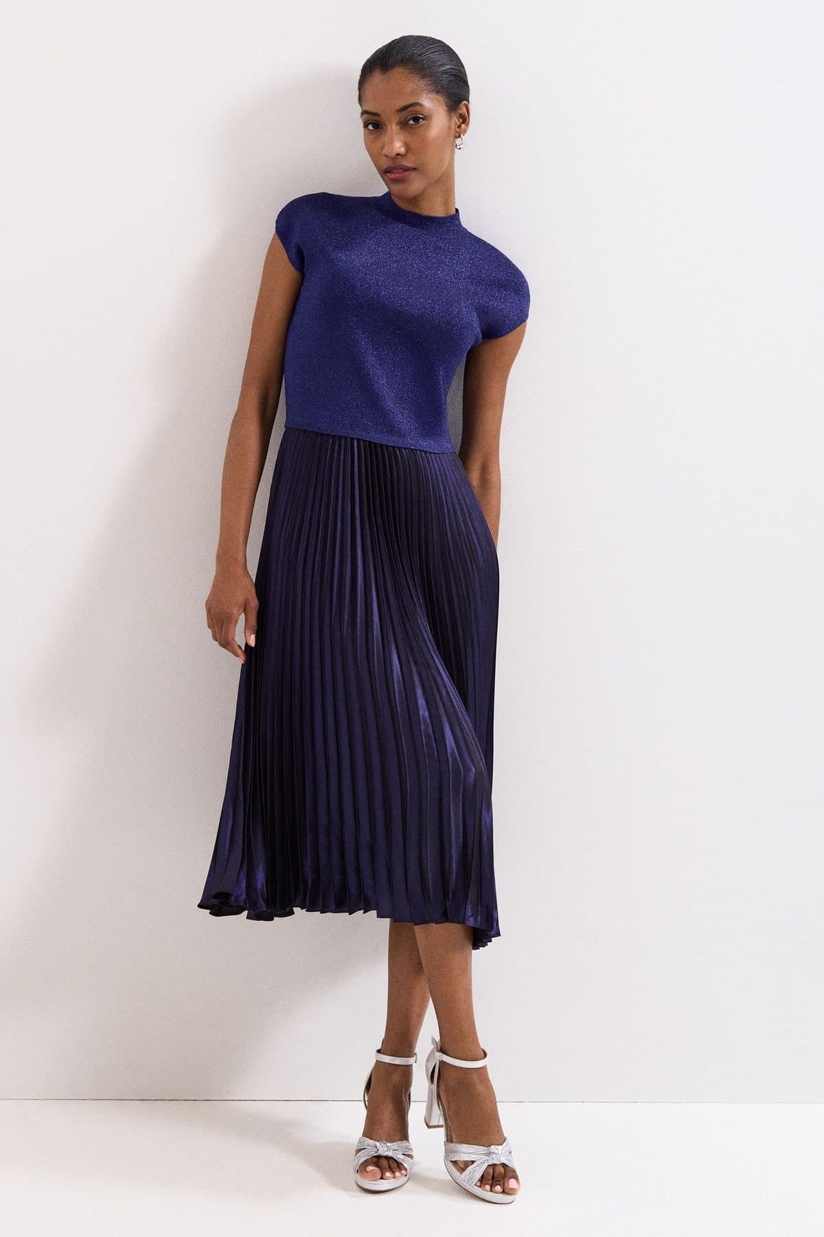 Phase Eight Phase Eight Women's Jayla Shimmer Dress in Dark Indigo