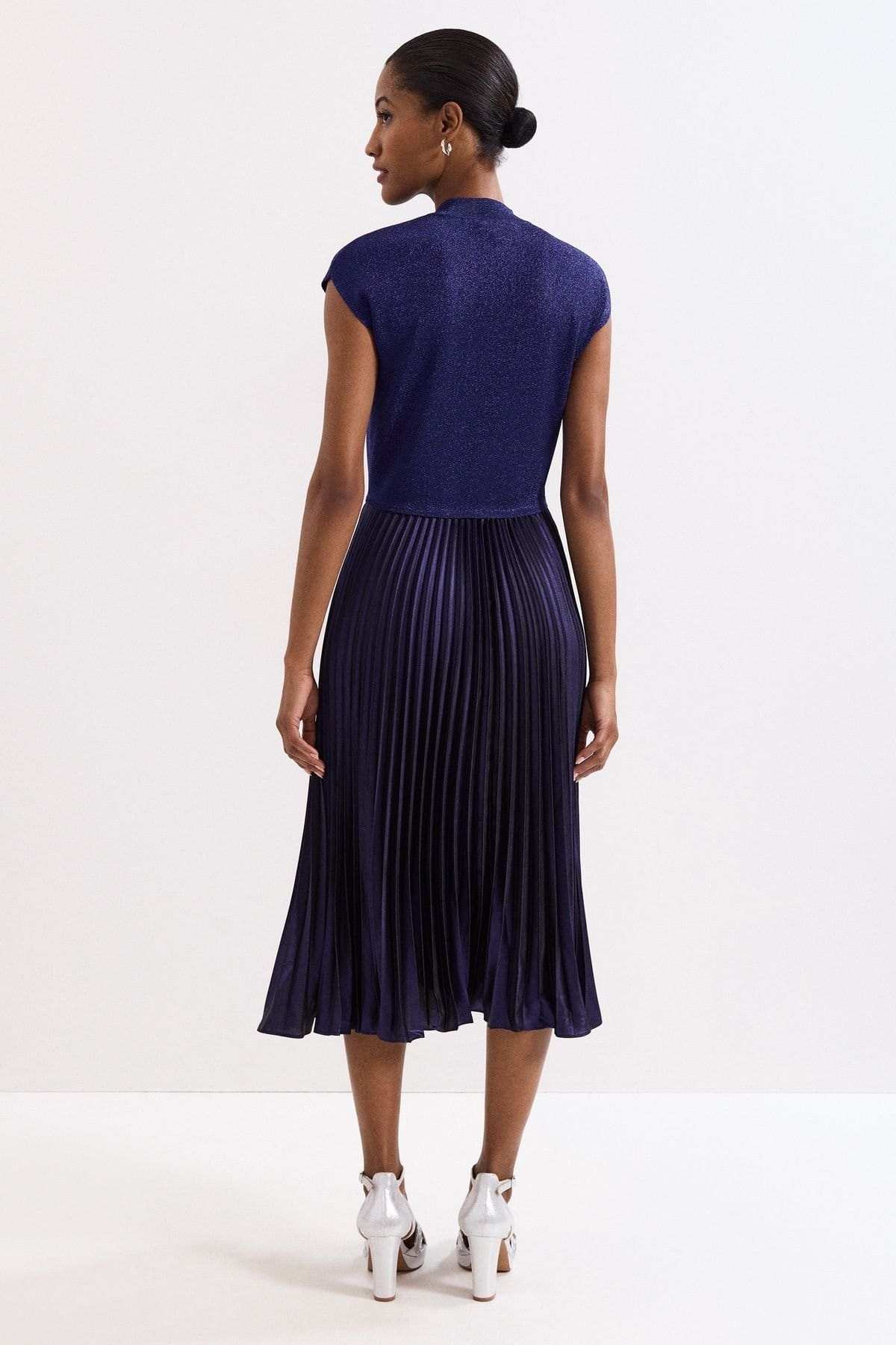 Phase Eight Phase Eight Women's Jayla Shimmer Dress in Dark Indigo - 4