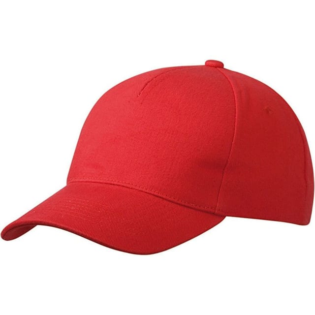 Myrtle Beach Myrtle Beach Men's 5 Panel Heavy Brushed Cotton Cap in Red - 2