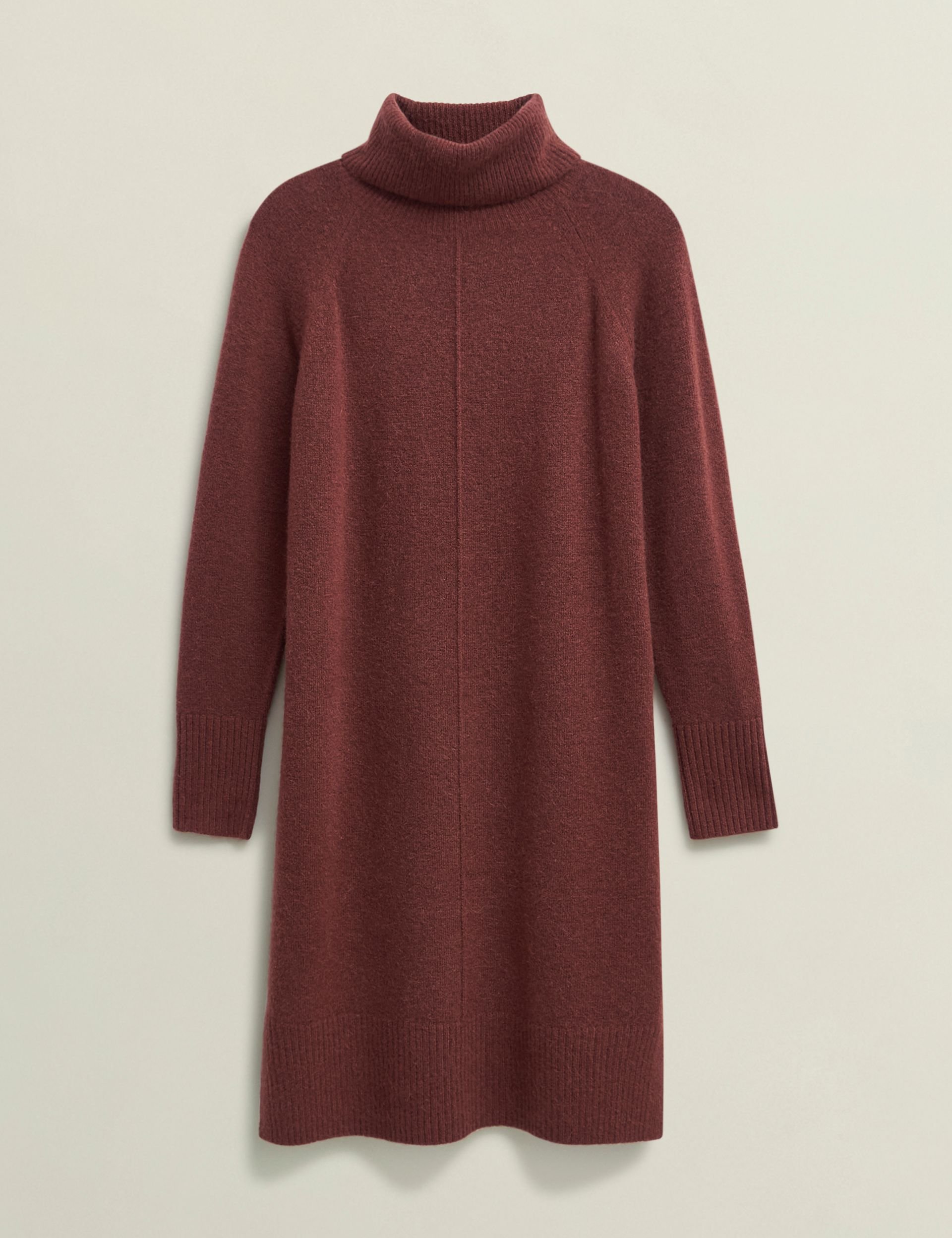 Hobbs London Hobbs London Women's Nessa Knitted Dress in Burgundy - 2