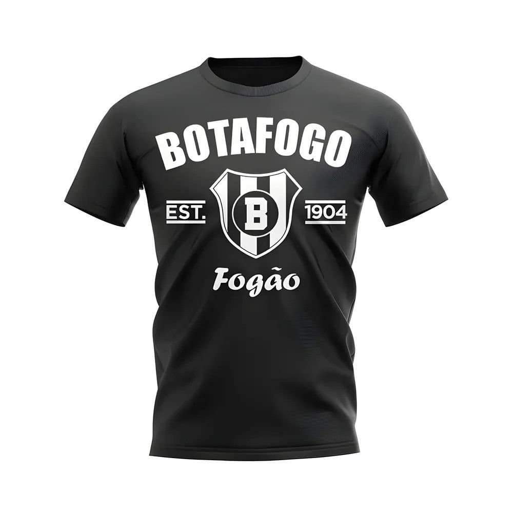 Botafogo Botafogo Men's Personalised Established Football T-Shirt in Black