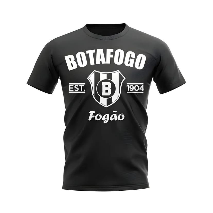 Botafogo Botafogo Men's Personalised Established Football T-Shirt in Black - 1