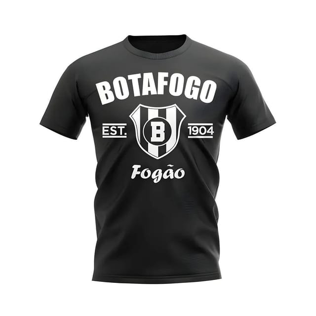 Botafogo Botafogo Men's Personalised Established Football T-Shirt in Black - 2