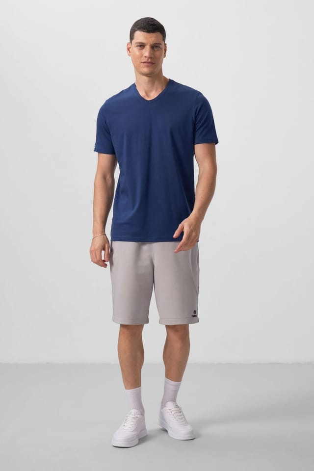 Tommy Life Tommy Life Men's V-Neck Short Sleeve T-Shirt in Navy - 3