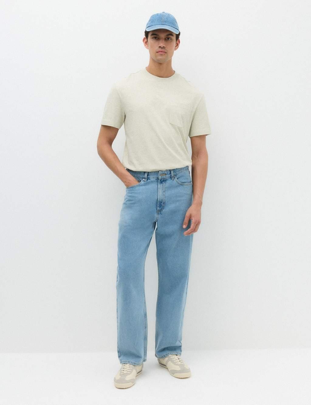 Marks & Spencer M&S Ecru Cotton T-Shirt for Men