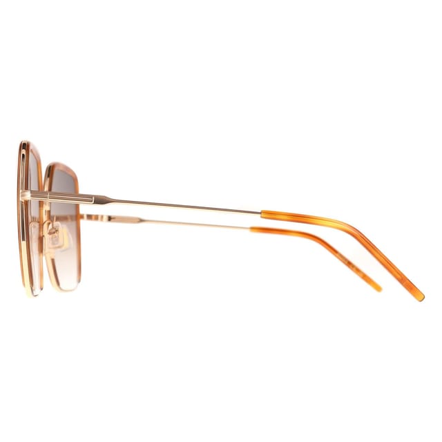 Hugo Boss Hugo Boss Women's Square Havana Gold Grey Brown Gradient BOSS 1783/S - 3