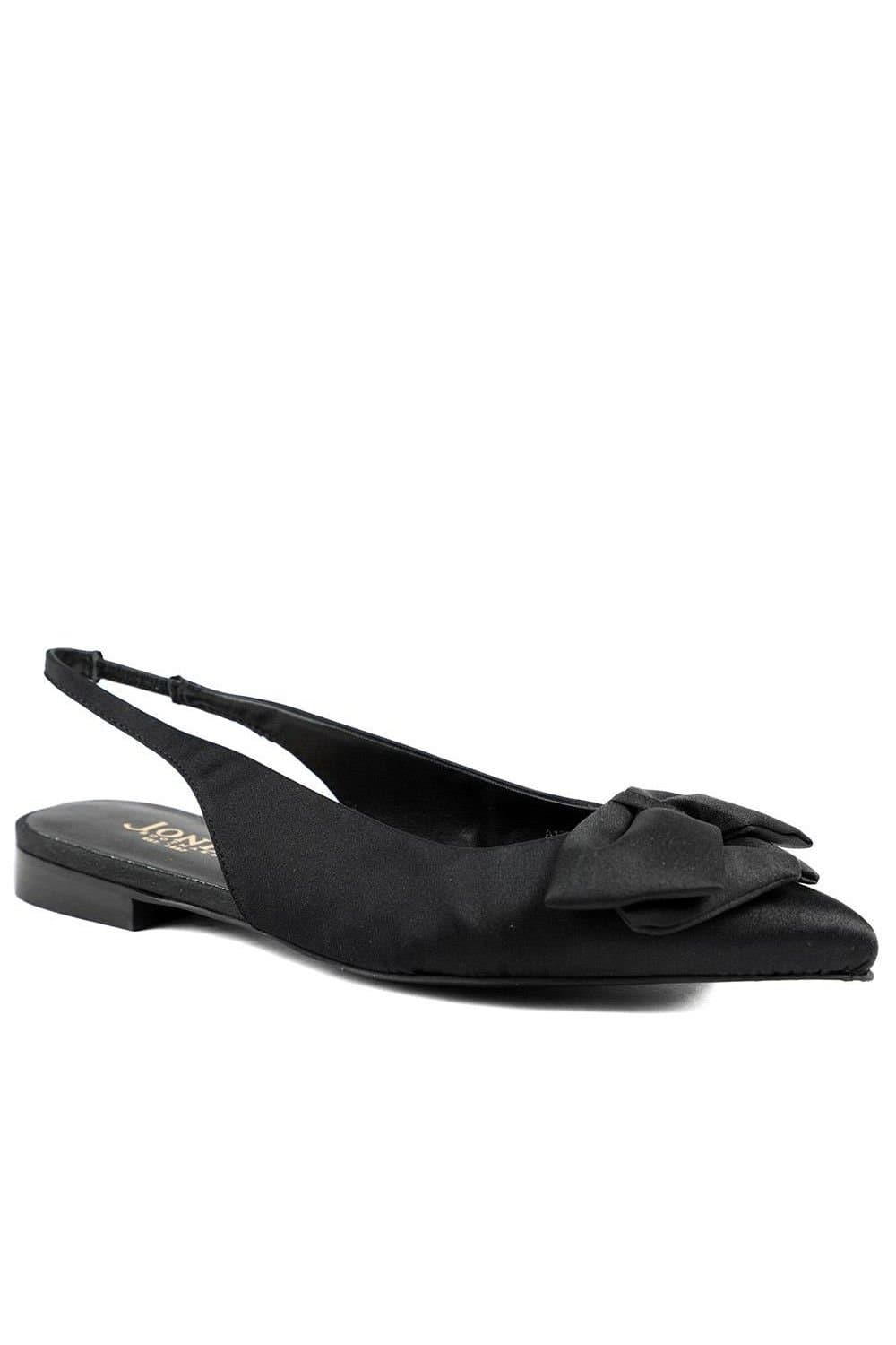 Jones Bootmaker Jones Bootmaker Women's Xenova Leather Slingback Court Shoes in Black