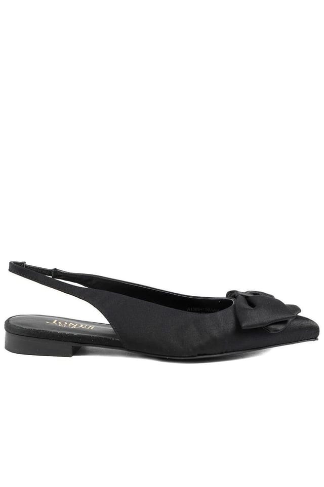 Jones Bootmaker Jones Bootmaker Women's Xenova Leather Slingback Court Shoes in Black - 2