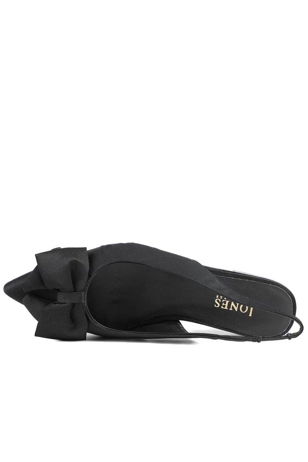 Jones Bootmaker Jones Bootmaker Women's Xenova Leather Slingback Court Shoes in Black - 4