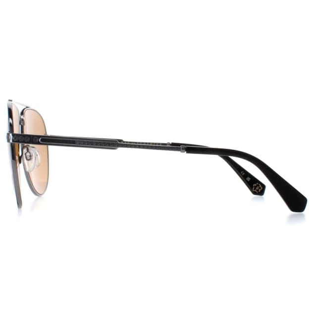 Ted Baker Ted Baker Men's Aviator Gunmetal with Black Painted Rim Brown TB1691 Maeve - 3