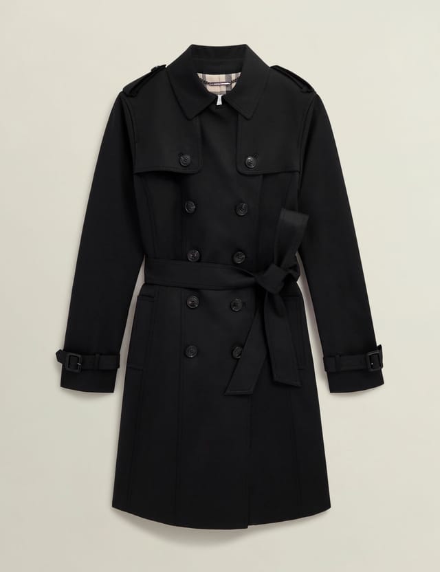 Hobbs London Hobbs London Women's Skylar Trench Coat in True Black - 2