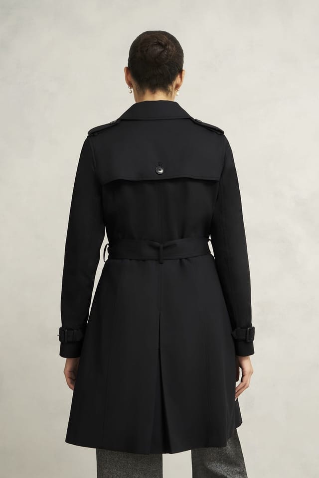 Hobbs London Hobbs London Women's Skylar Trench Coat in True Black - 3