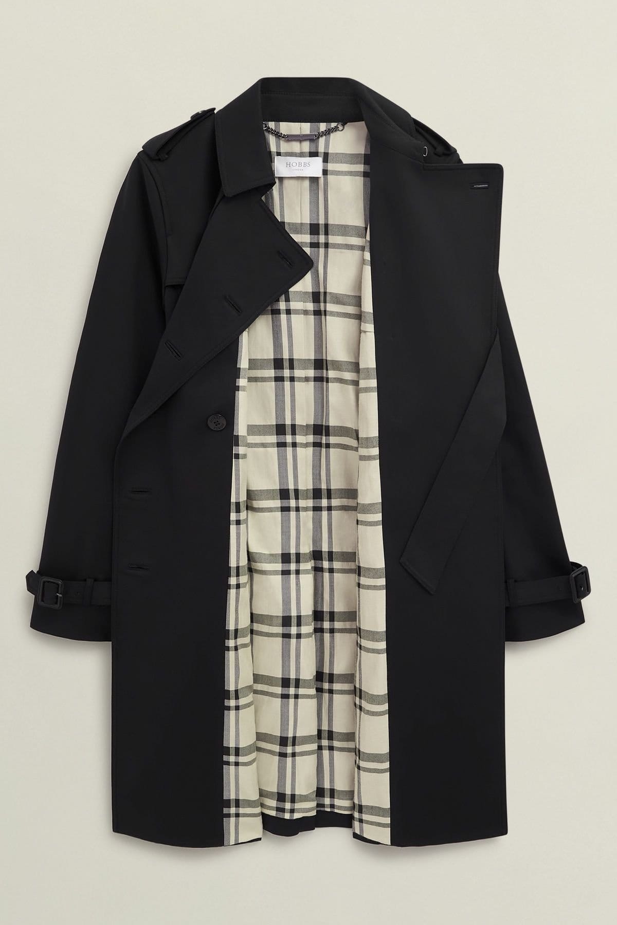Hobbs London Hobbs London Women's Skylar Trench Coat in True Black - 4