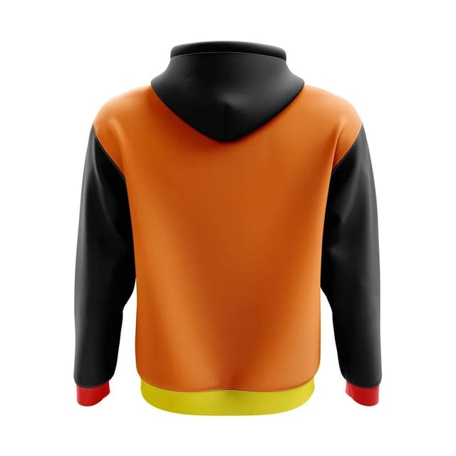 Bhutan Bhutan Men's Mens Concept Country Football Hoody in Orange - 2
