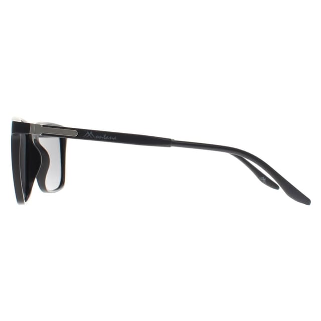 montana montana Men's Square Matte Black Smoke Polarized MP186 - 3