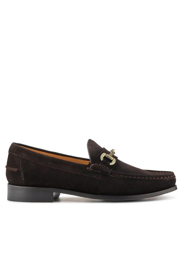 Jones Bootmaker Jones Bootmaker Men's Roan Leather Slip-On Shoes in Dark Brown - 2
