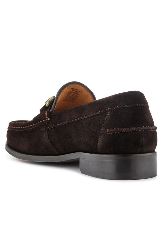 Jones Bootmaker Jones Bootmaker Men's Roan Leather Slip-On Shoes in Dark Brown - 3