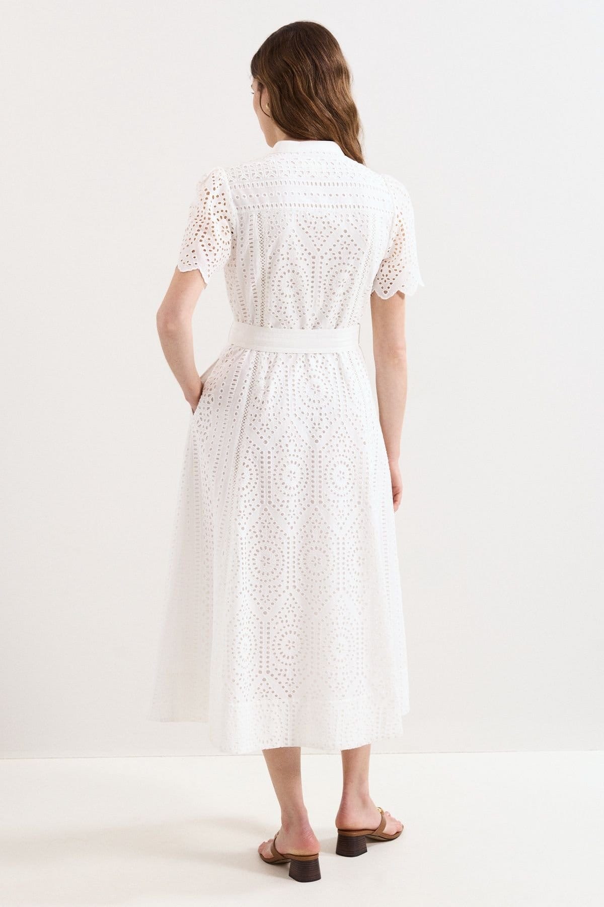 Phase Eight Phase Eight Women's Aletta Midi Dress in White - 4