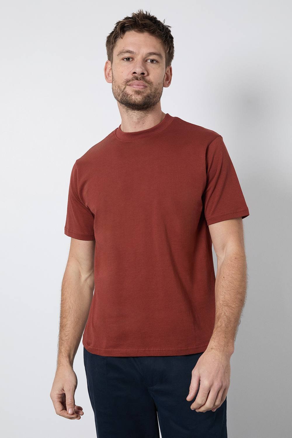 Burton Burton Men's Burnt Brown Crew Neck T-Shirt - 2