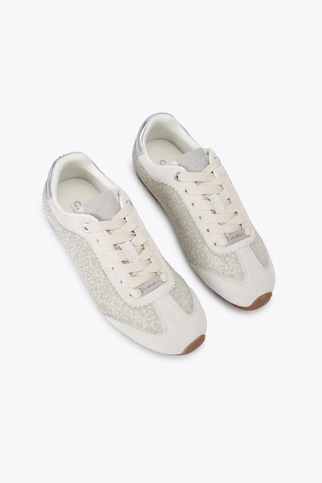 Carvela Carvela Women's 'Tivoli Jewel Sneaker' Trainers in White - 2