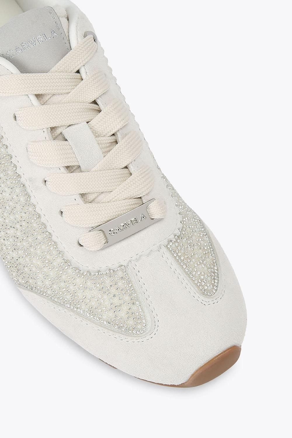 Carvela Carvela Women's 'Tivoli Jewel Sneaker' Trainers in White - 4