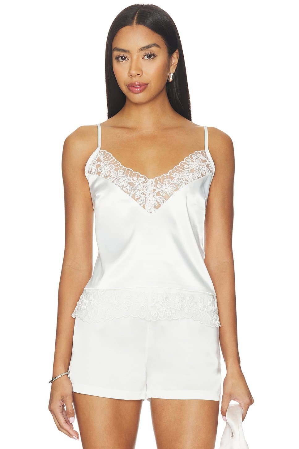 revolve Revolve White Silk Cami Top