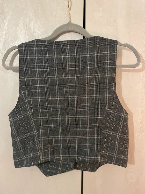 ASOS Grey checkered waistcoat
