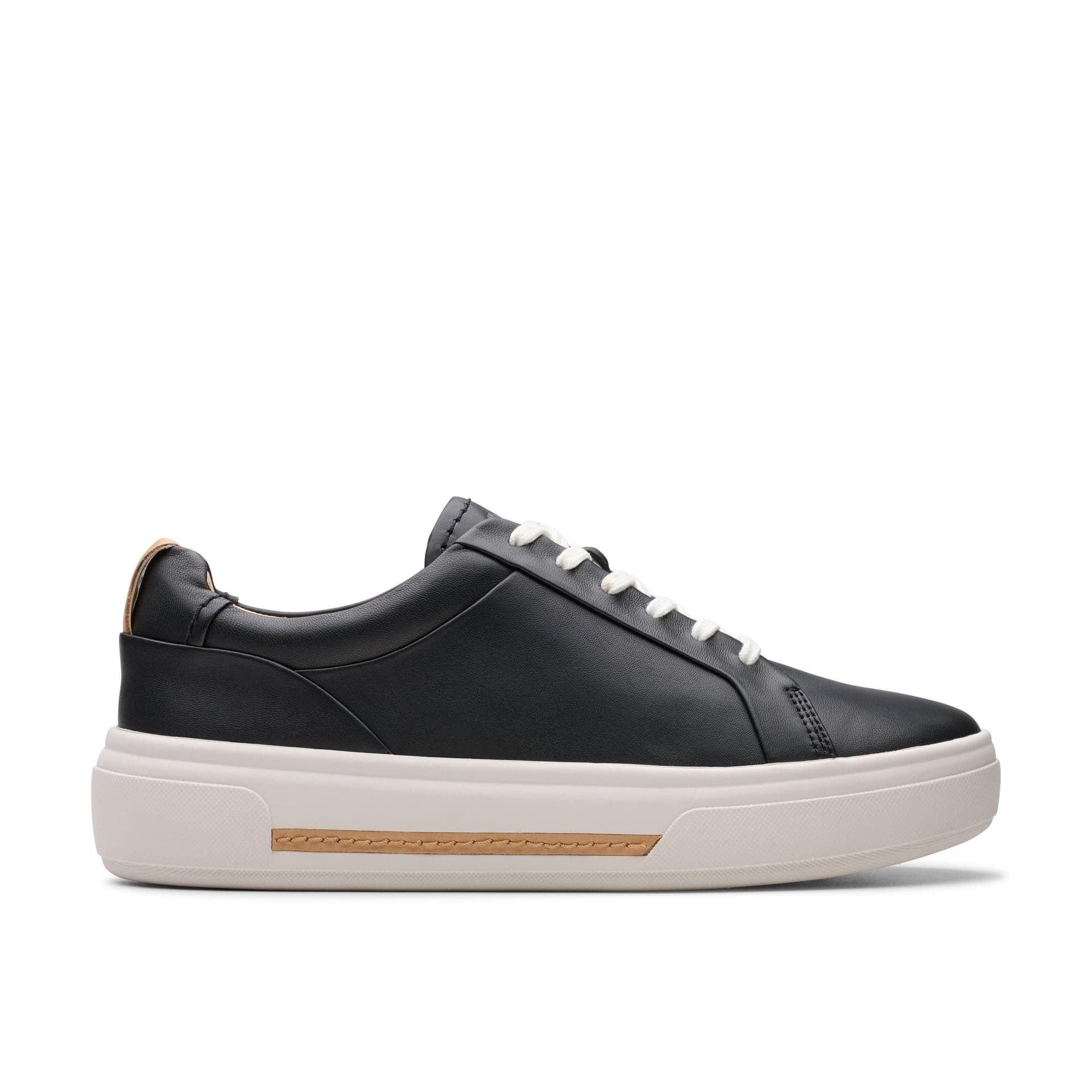Clarks Clarks Women's Hollyhock Walk Black Leather Trainers