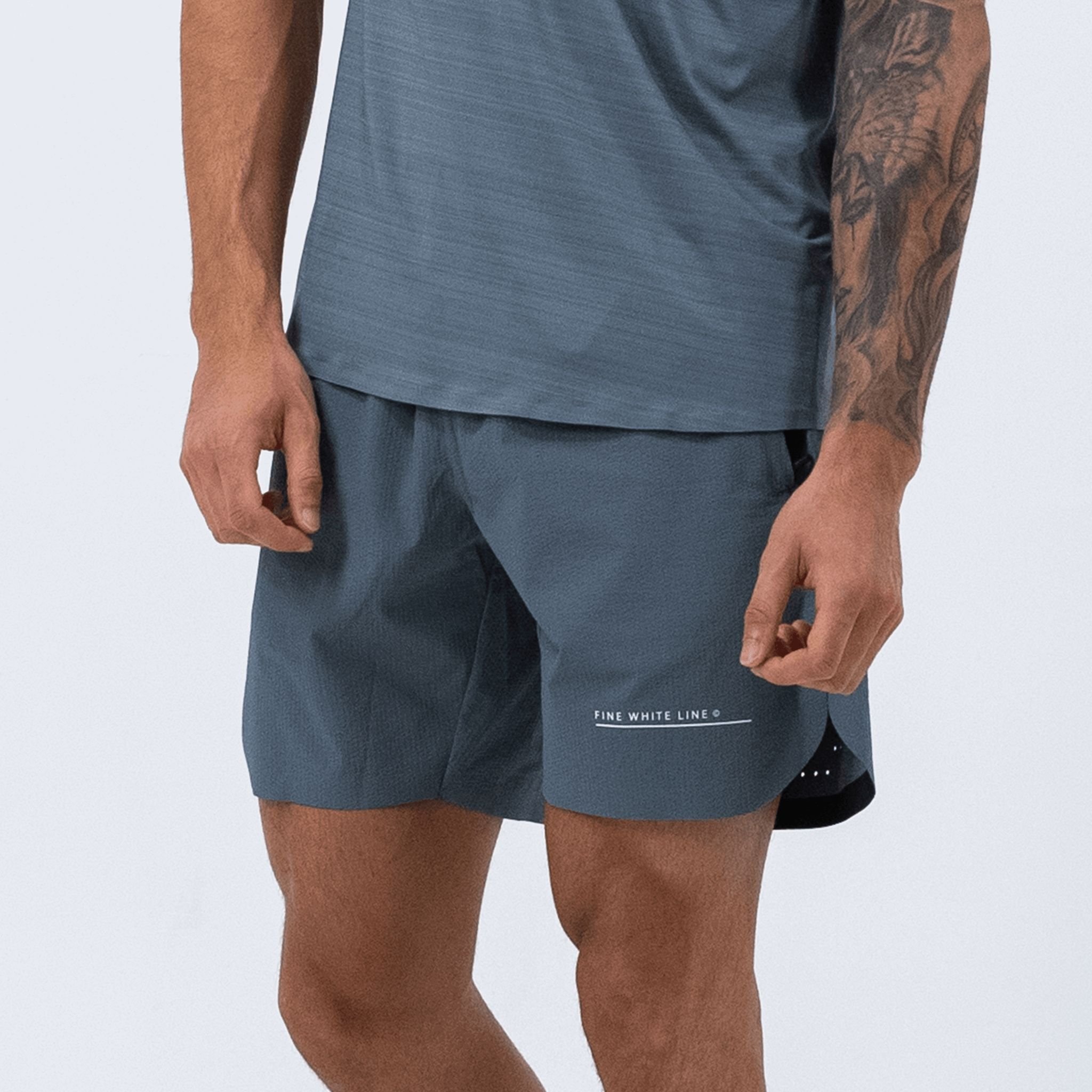 Fine White Line Fine White Line Men's Astral shorts in Blue - 4