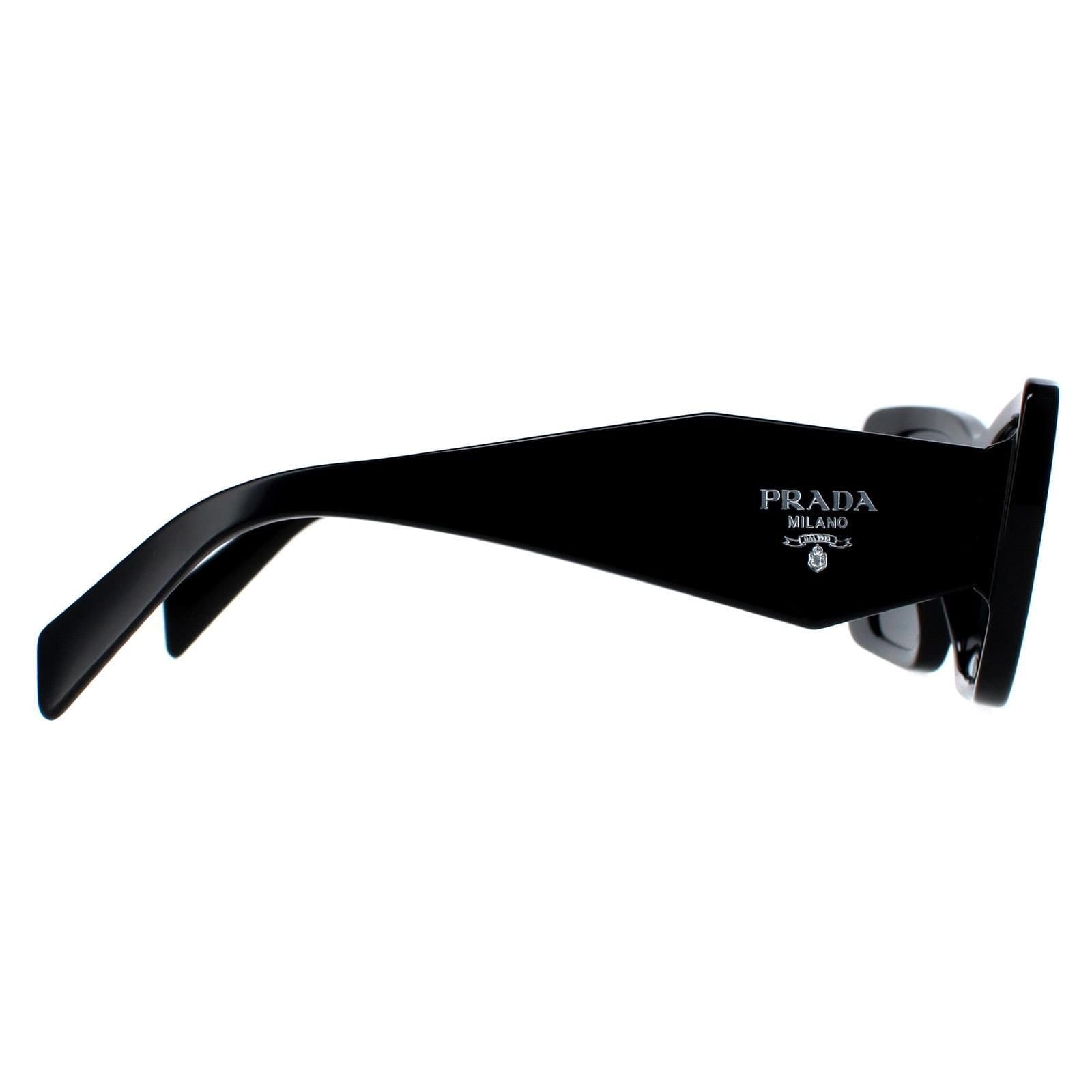 Prada Prada Women's Rectangle Black Dark Grey PR08YS - 4