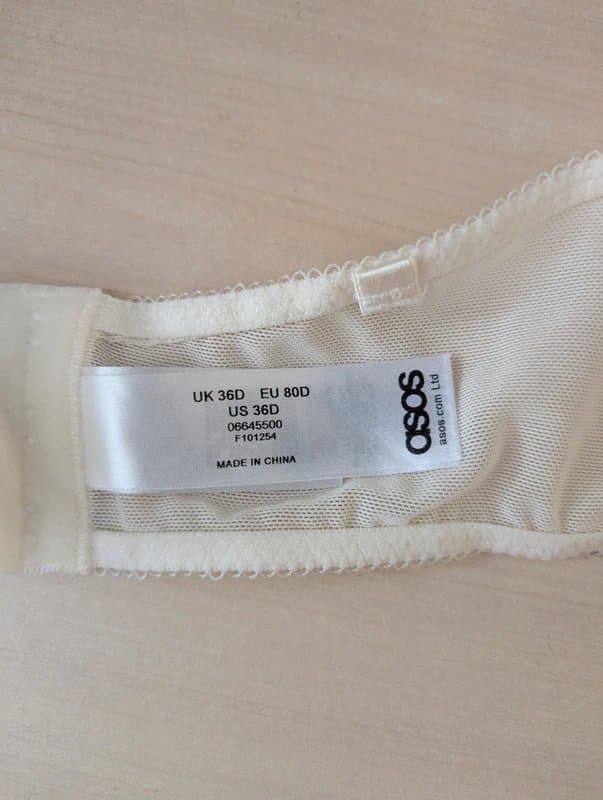 ASOS Lace strapless bra