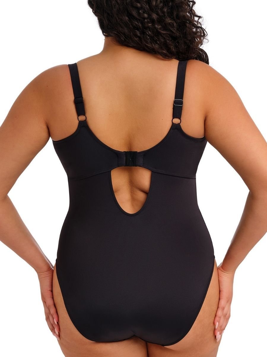 Elomi Elomi Women's Plain Sailing Plunge Swimsuit in Black - 2