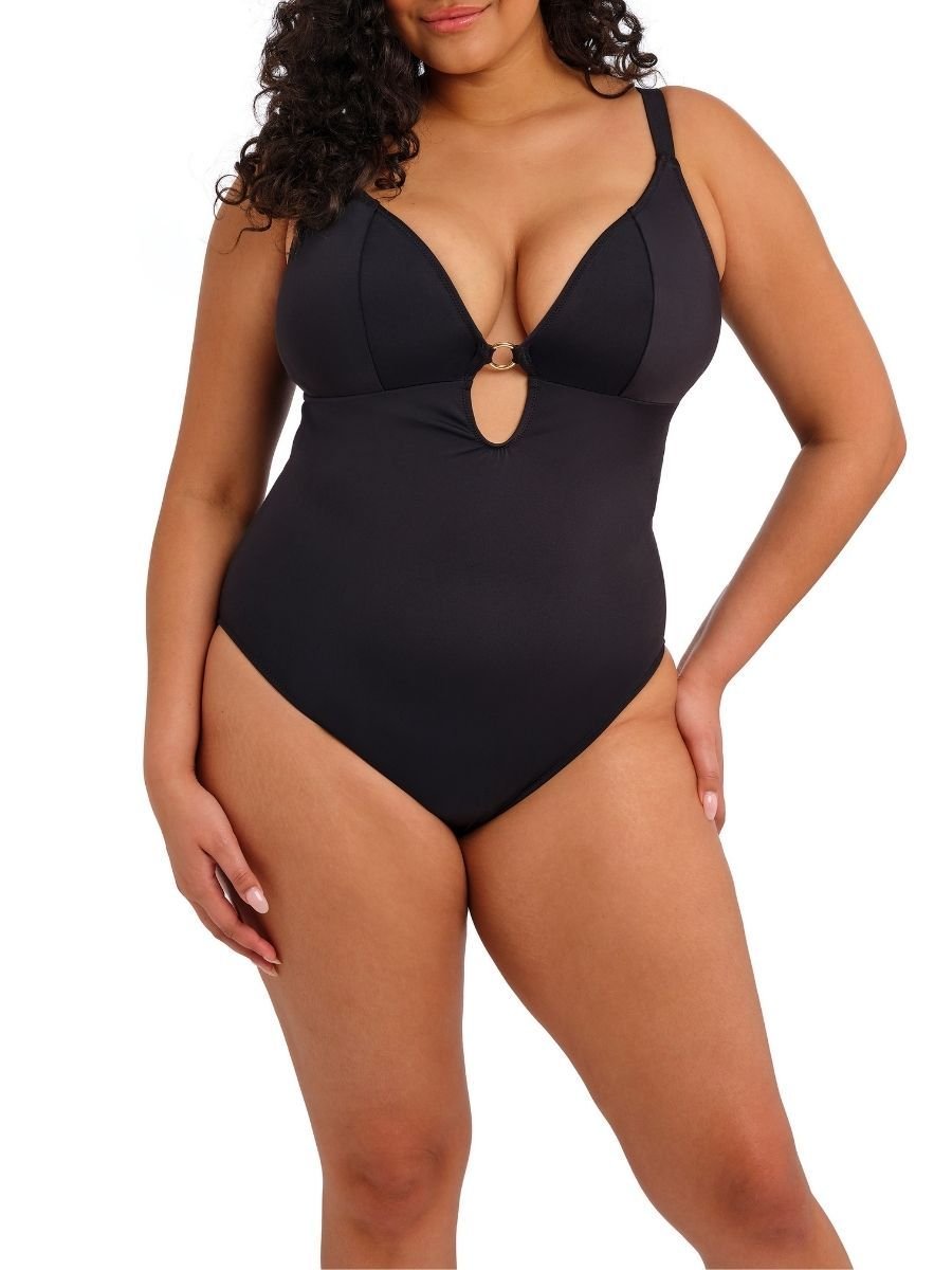 Elomi Elomi Women's Plain Sailing Plunge Swimsuit in Black - 4
