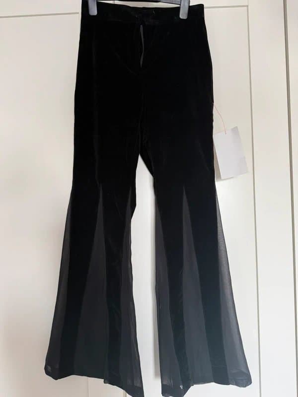 Never Fully Dressed BNWT Gorgeous Never Fully Dressed velvet flare trousers - size 8