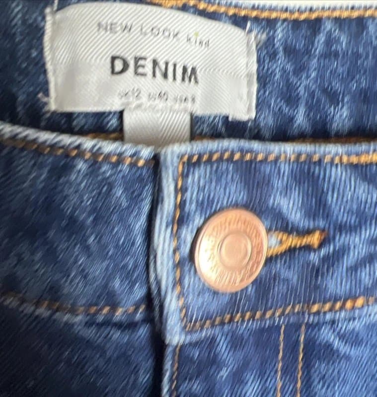 New Look New look - denim mom shorts - size 12 - dark blue