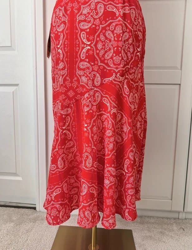Never Fully Dressed BNWT Never Fully Dressed ‘Remi’ Red Bandana Midi Dress - UK 14