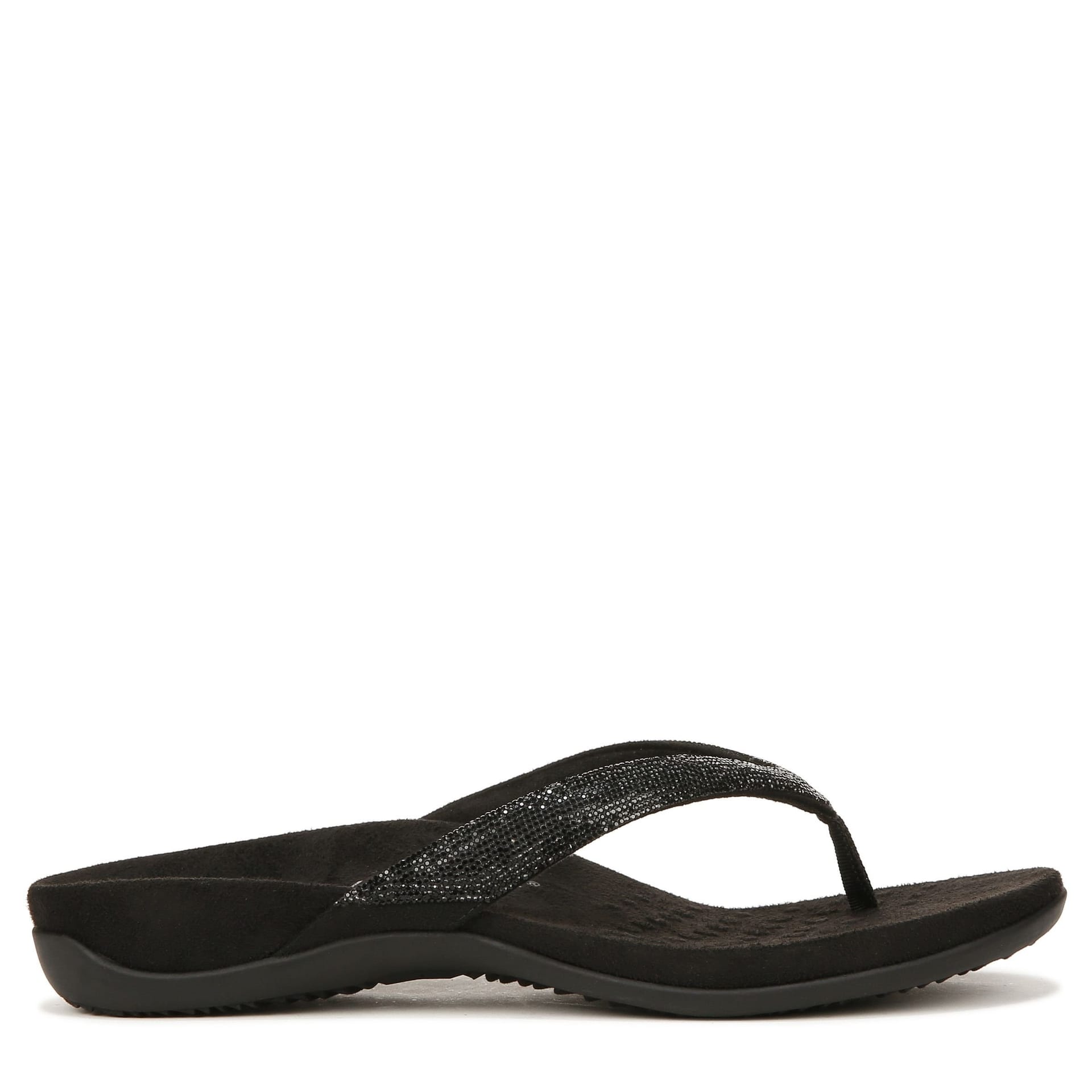 Vionic Vionic Women's Dillon Shine Thong Sandals in Black - 4