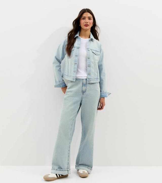 New Look Women's Light Blue Denim Jacket New Look - 3