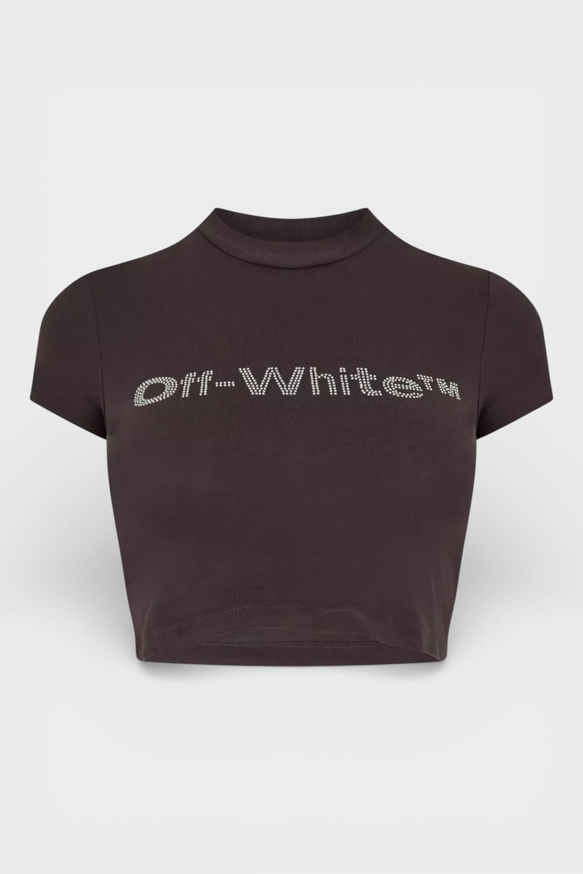 Off-White Off-White Women's Bling Bounce 90S Fit Tee in Dark Grey