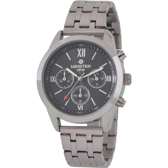 Minster Minster Men's MN13204 40mm Quartz Watch in Silver - 2