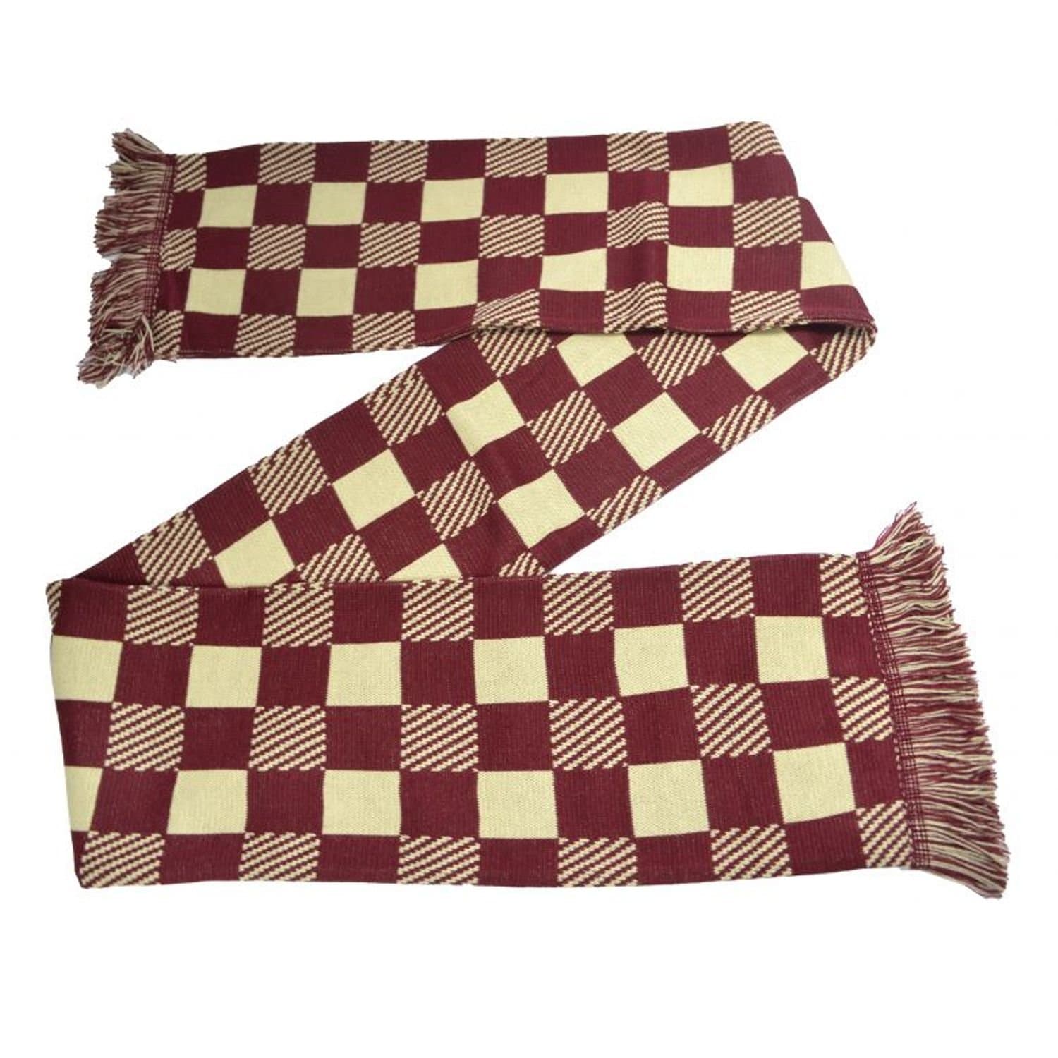 Ultratec Clothing Ultratec Clothing Men's Checked Fashion Scarf in Burgundy
